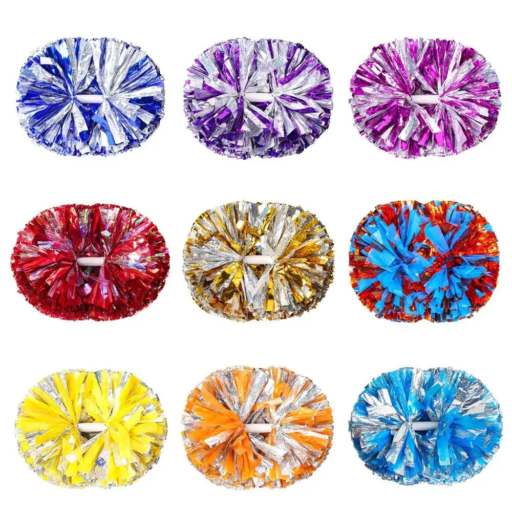 Cheerleader Pom Poms 30x37cm Multicolor Dance Props – Double Handle