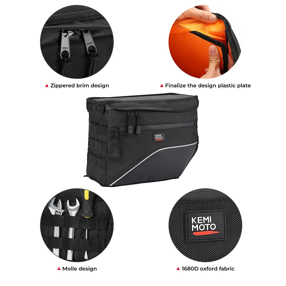 KEMITOUR 26L Throw Over Motorcycle Saddlebags – Universal Fit Motorcycle Saddlebags Nixie