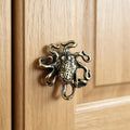 Solid Brass Seal Cabinet Knob – Vintage Antique Brass Finish Cabinet Drawer Knob Nixie A5 one size