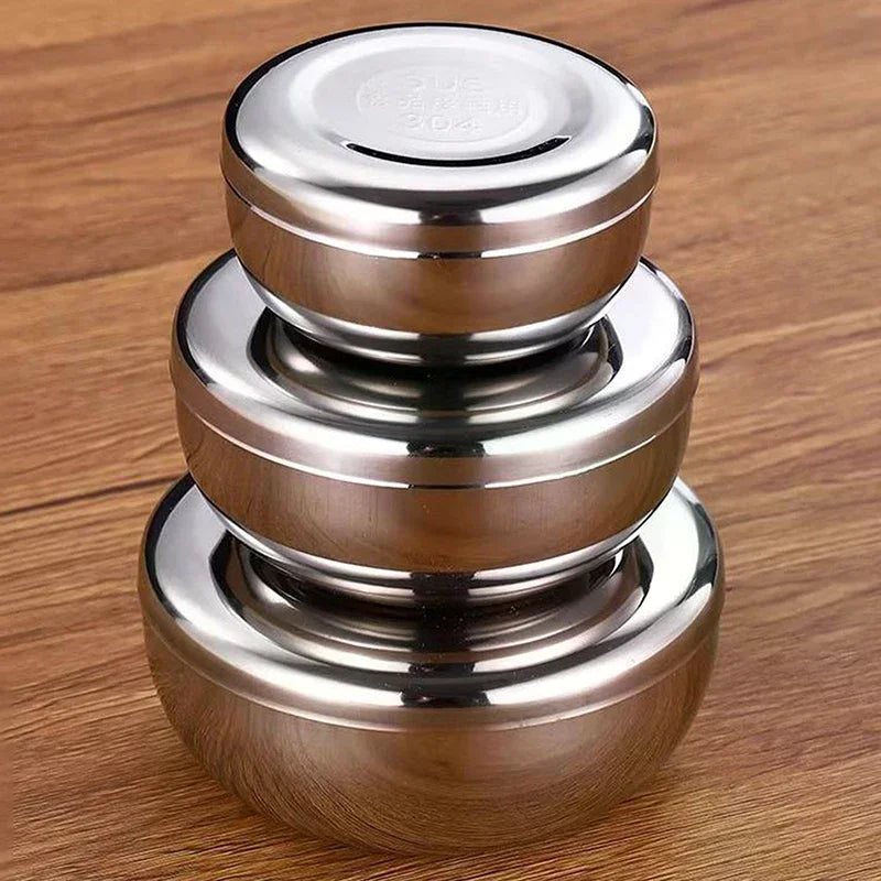 Stainless Steel Rice Bowl with Lid – Korean Style Kids Bowl Rice Bowl with Lid Nixie