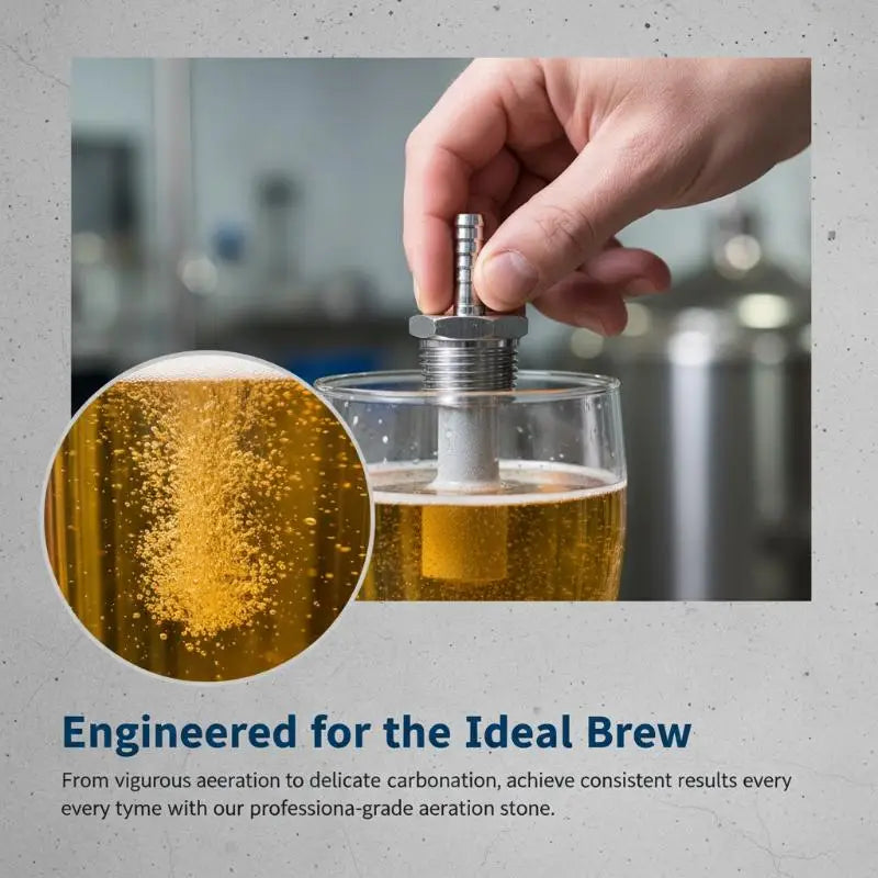 SS316L Homebrew Diffusion Stone – Beer & Wine Carbonation Tool Homebrew Diffusion Stone Nixie