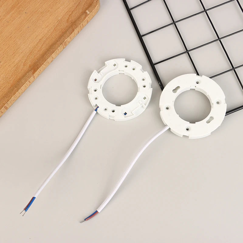 5-Pack GX53 Lamp Holder Base Fitting with Fly Leads – LED & CFL