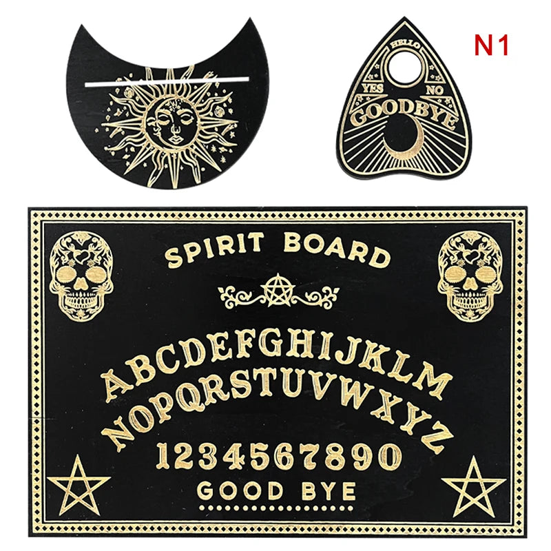 12" Wooden Divination Pendulum Board – Engraved Ouija Spirit Kit Divination Pendulum Board Nixie 1