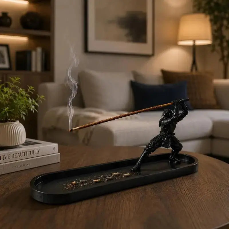 Samurai Incense Holder with Ash Catcher | Zen Home Decor