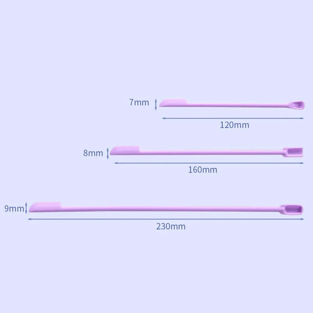 3-Piece Silicone Spatula Set – Cosmetic Bottle Scraper & Scoop