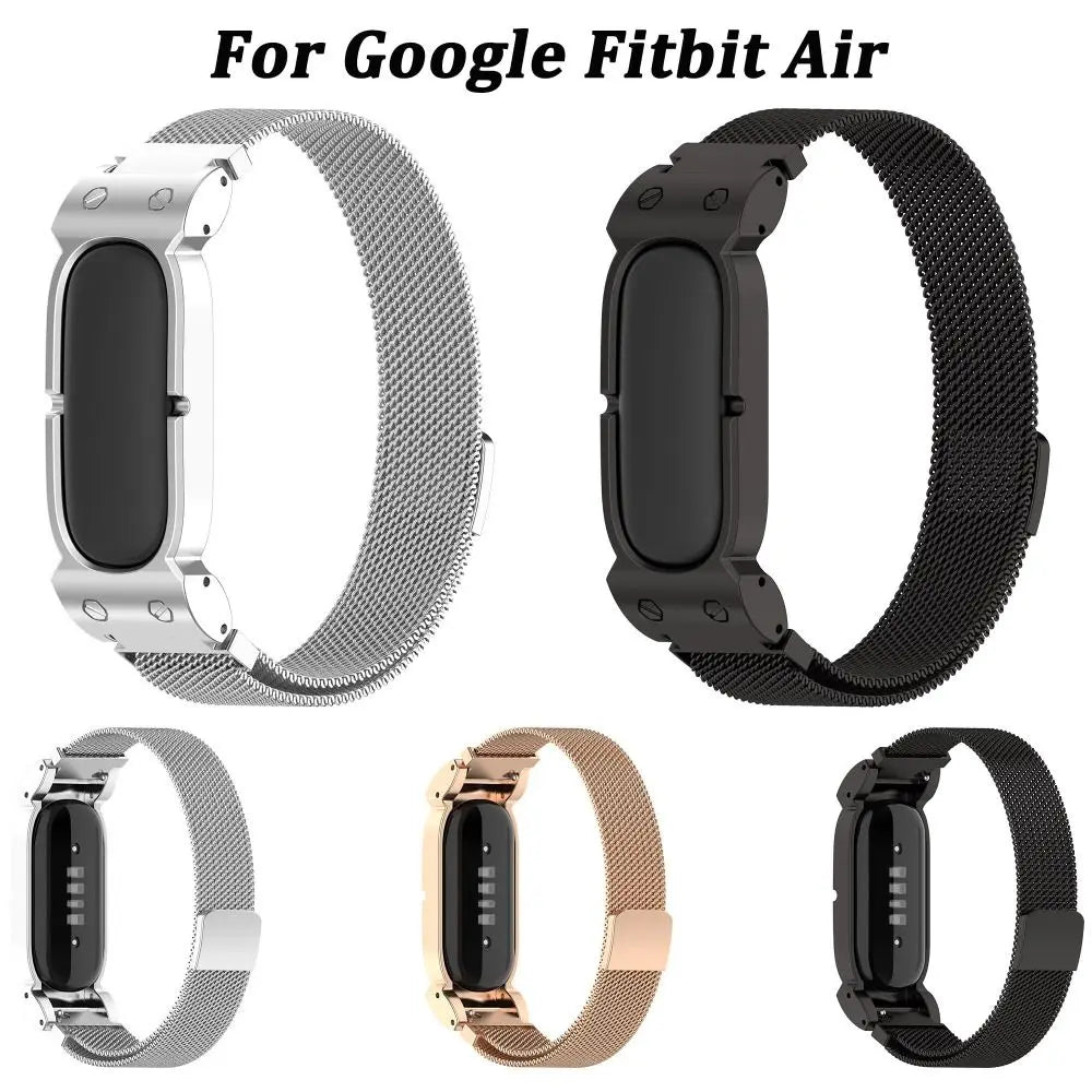 Stainless Steel Magnetic Watchband for Fitbit Air – Metal Strap