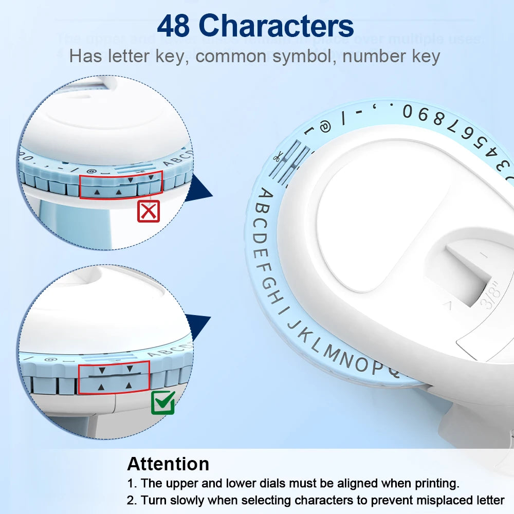 Labelife OmegaS Embossing Label Maker w/ 6 Tapes | Handheld