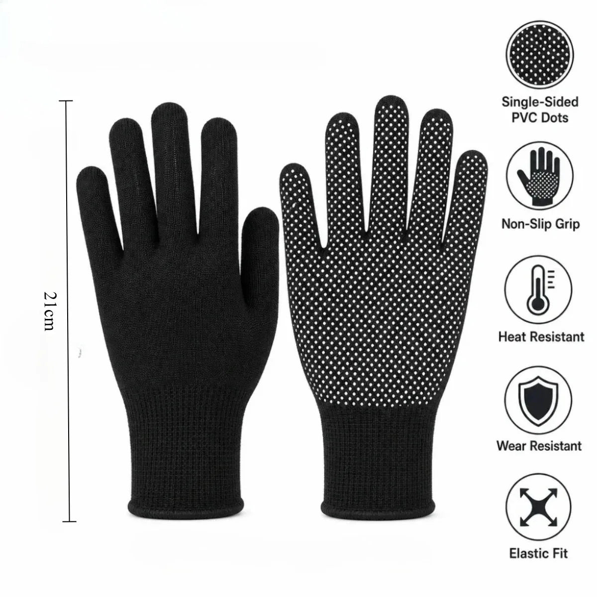 Non-Slip Breathable Nylon Gloves 10 Pcs – Cycling & Work Work Safety Gloves Nixie