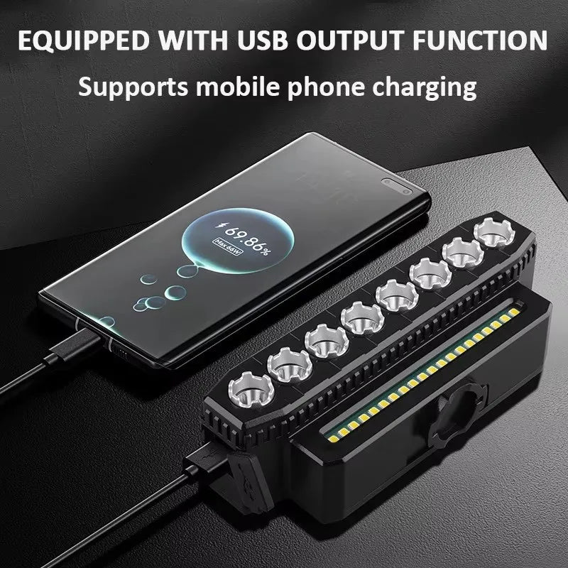 USB Rechargeable Bike LED Front Light & Horn – MTB & Road Bike Light & Horn Nixie