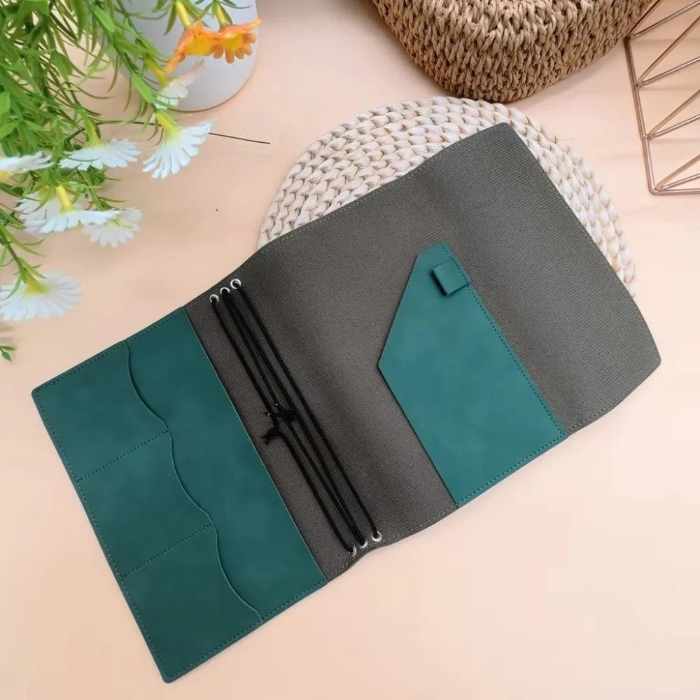 A5 Refillable Loose Leaf Notebook Cover | PU Leather Journal Leather Notebook Cover Nixie