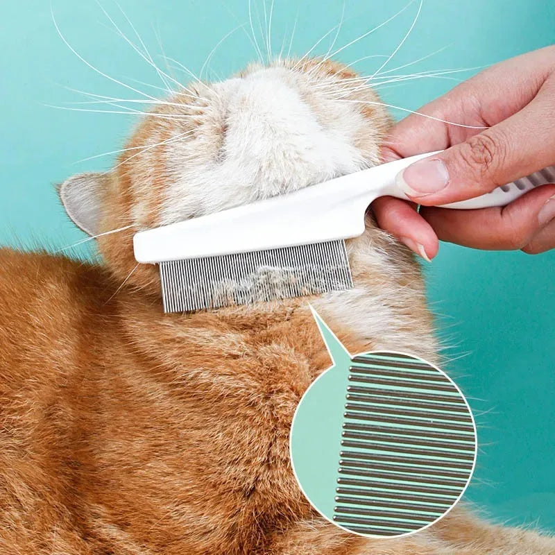 Pet Flea Comb Stainless Steel Dense Tooth for Cats & Dogs Pet Flea Comb Nixie