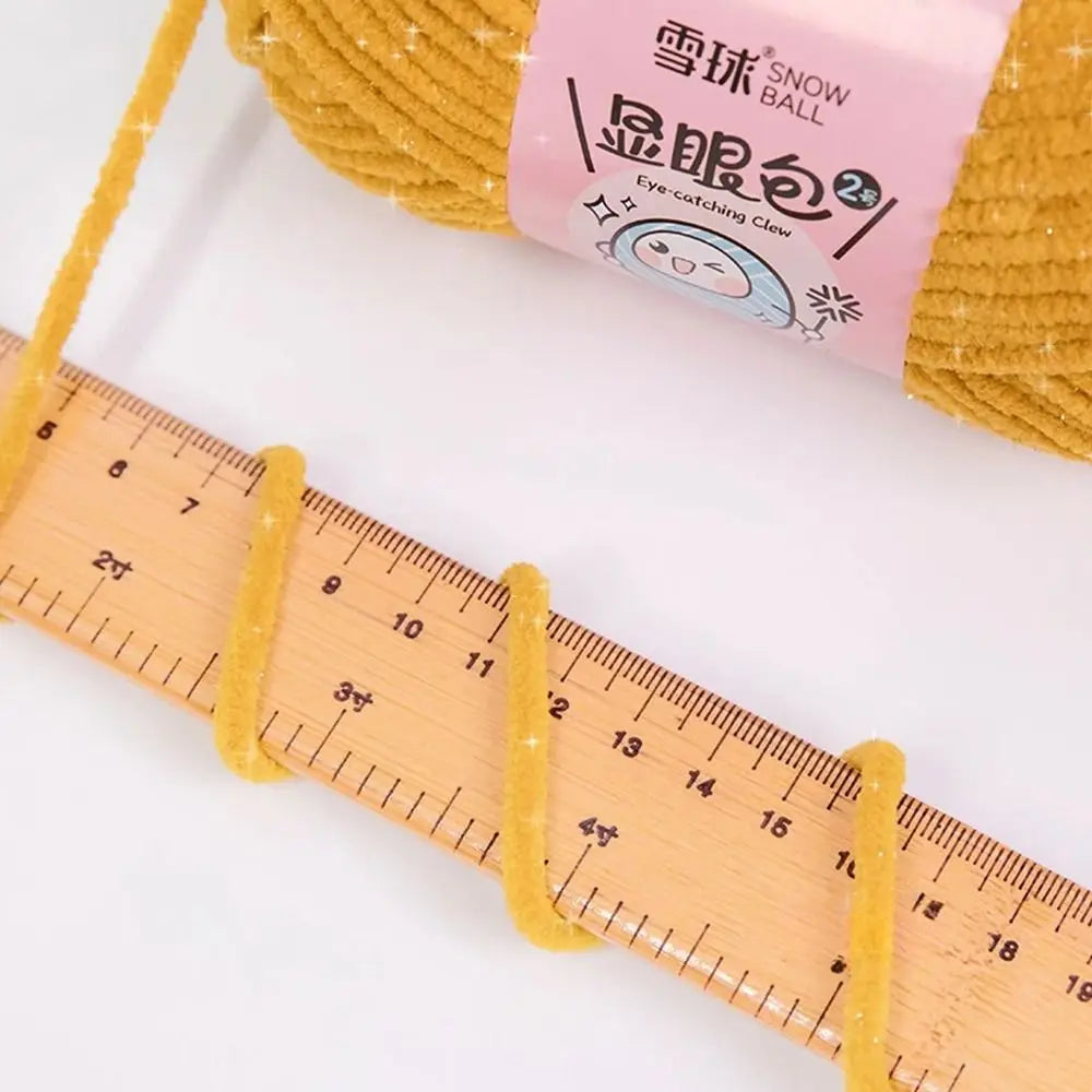 Soft Chenille Yarn 50g 59M 4.5mm – Shiny Chunky Knitting Yarn Chunky Chenille Yarn Nixie