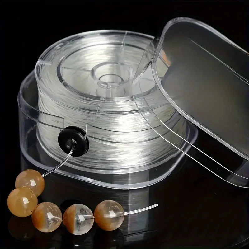 99.97m Elastic Beading Cord Transparent Stretch String | Nixie Elastic Beading Cord Nixie