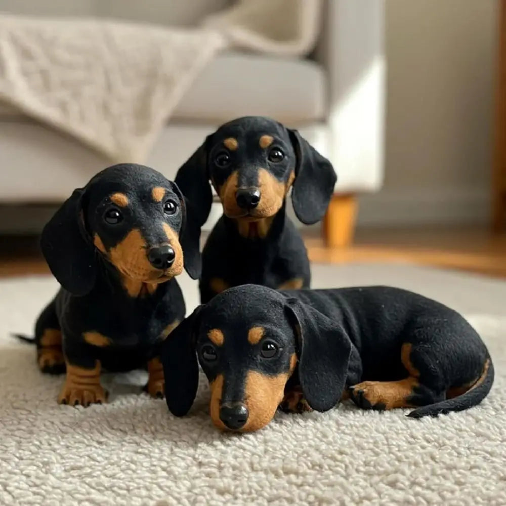 Realistic Dachshund Plush Toy – Soft Stuffed Dog Pillow Stuffed Plush Toy Nixie