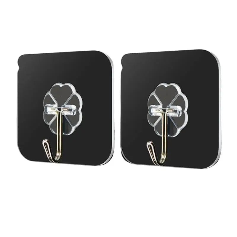 Transparent Self-Adhesive Wall Hooks – No-Drill PVC Hanger Adhesive Wall Hook Nixie