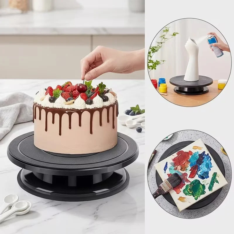 11-Inch 360° Rotating Cake Decorating Turntable Stand