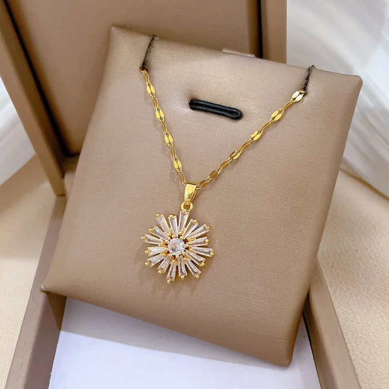 Heart Butterfly Knot Choker Necklace | Gold Stainless Steel