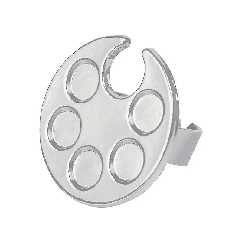 Mini Nail Art Palette Ring – UV Gel Color Mixing Tool Nail Art Palette Nixie round