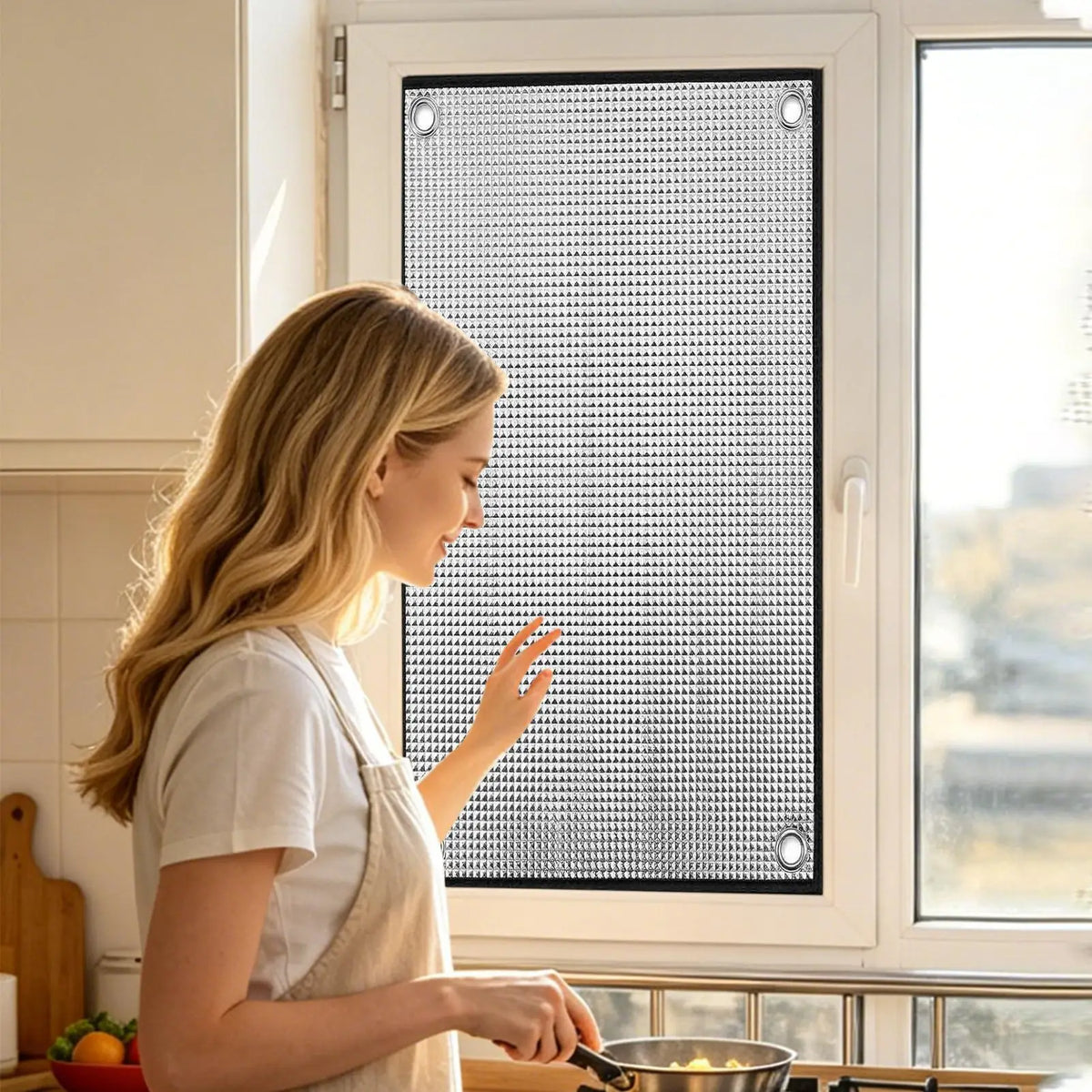 UV Blocking Window Film Reusable Blackout Suction Cup Sunshade