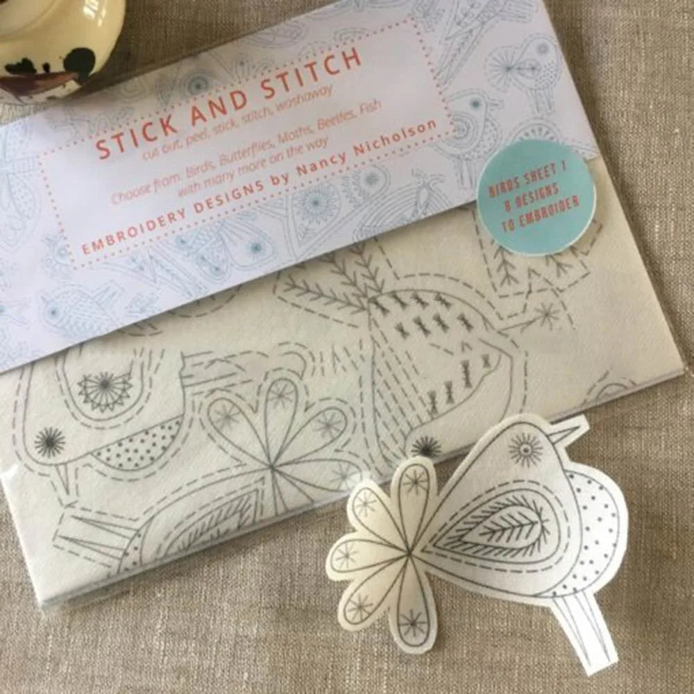 Water Soluble Embroidery Transfers – Stick & Stitch DIY Paper