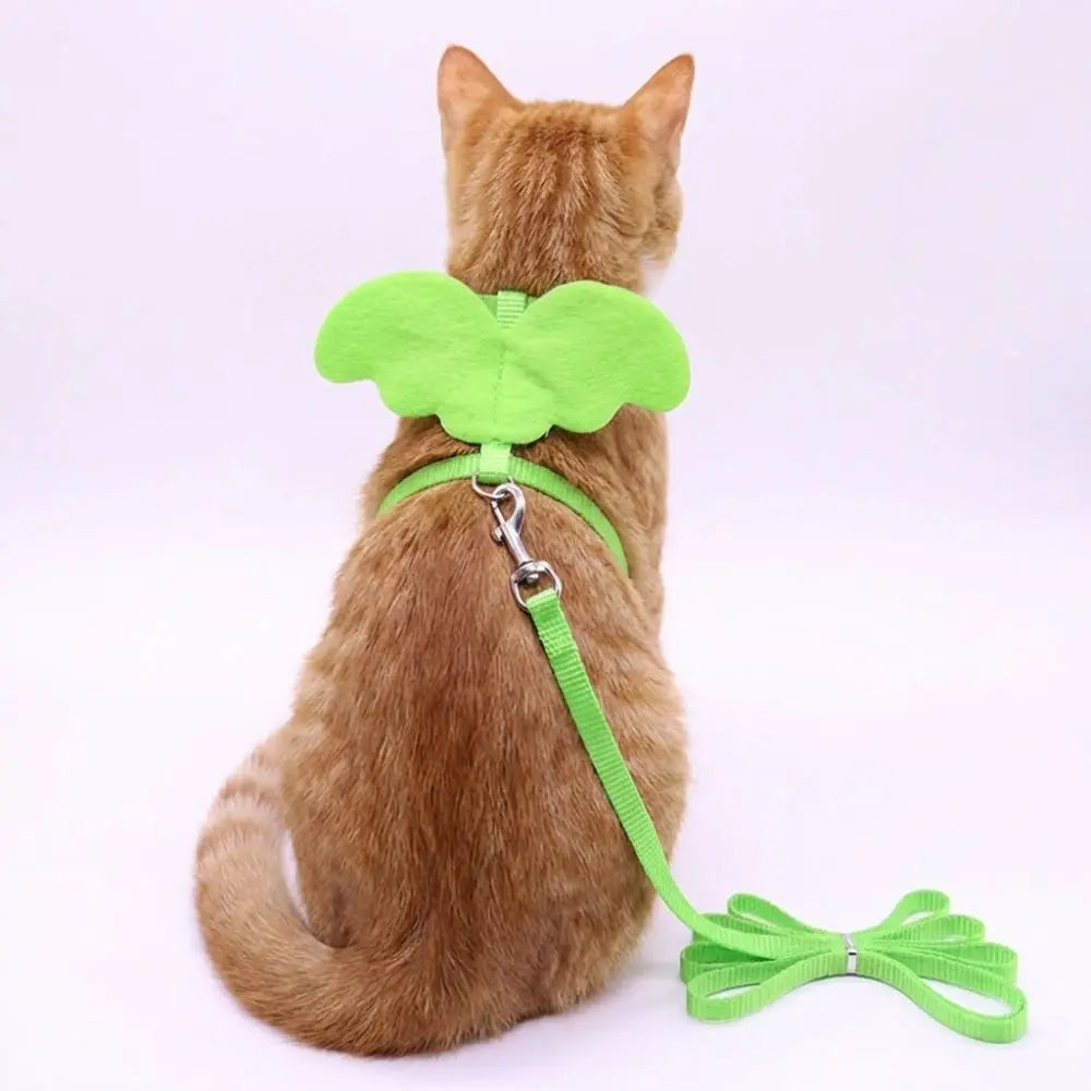 Angel Wings Dog & Cat Harness Leash Set – 120CM Nylon Pet Harness Leash Nixie