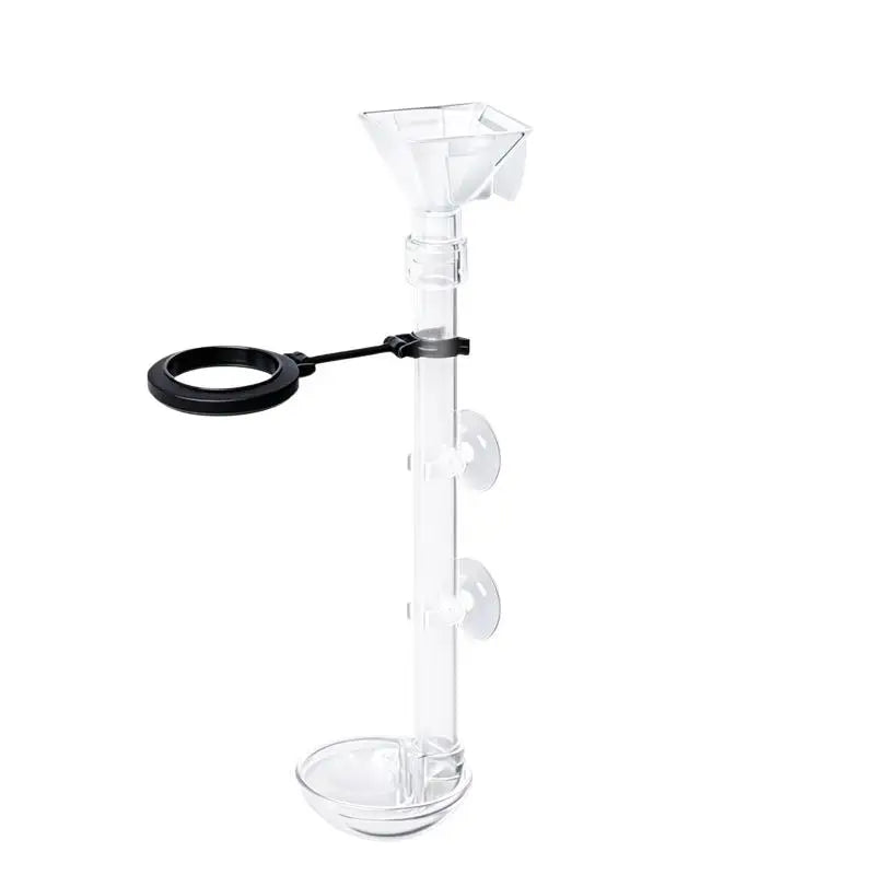Telescopic Acrylic Aquarium Feeding Tube with Suction Cups Aquarium Feeder Tube Nixie