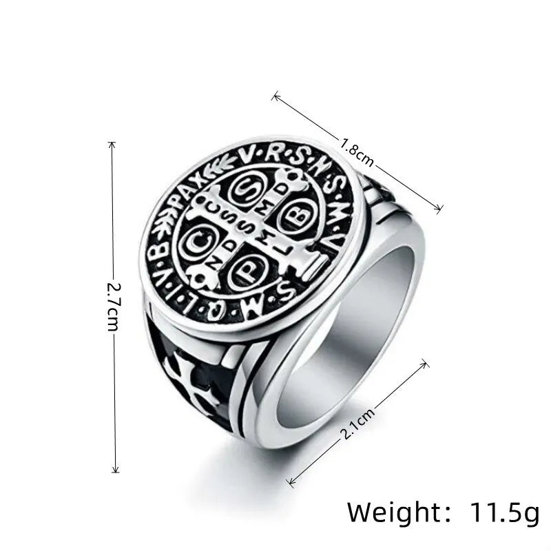 Vintage Zinc Alloy Ring – Snowflake, Rune & Compass Patterns Fashion Ring Nixie