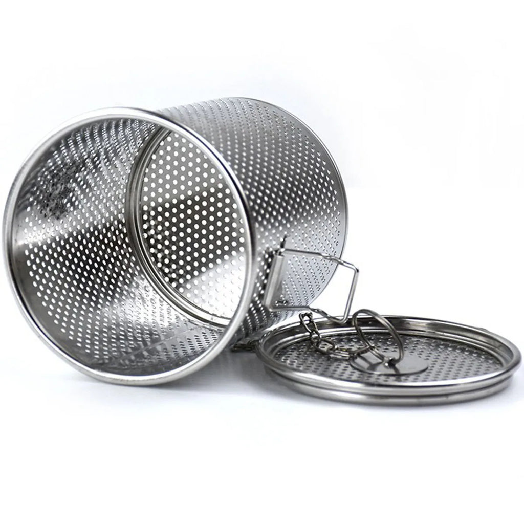 Stainless Steel Brine Basket Spice Strainer & Tea Infuser Cooking Strainer Basket Nixie 10cm