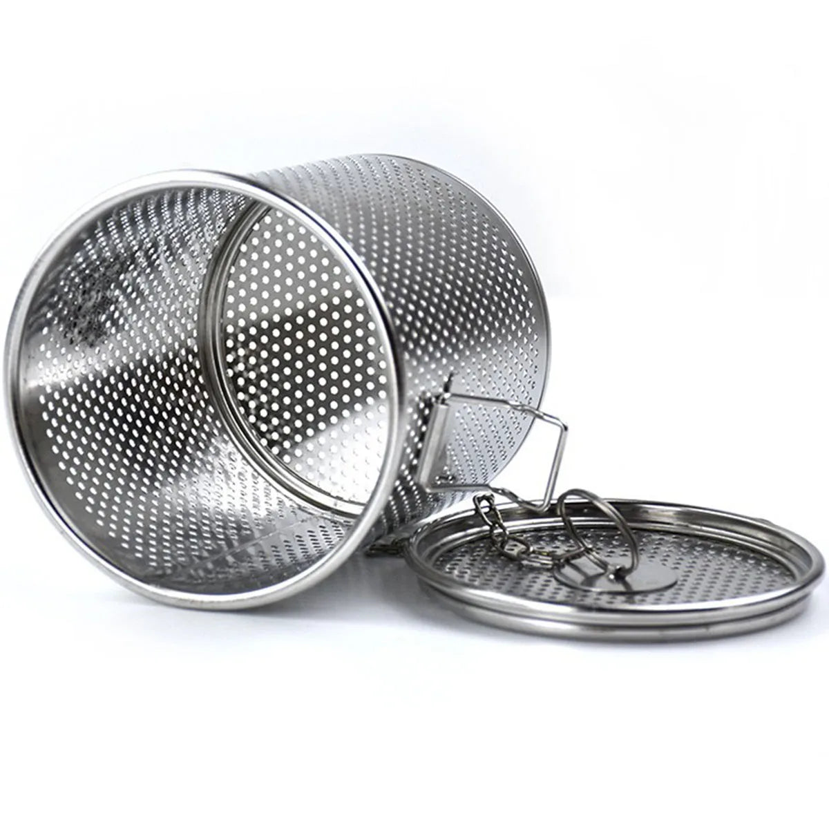 Stainless Steel Brine Basket Spice Strainer & Tea Infuser Cooking Strainer Basket Nixie 10cm