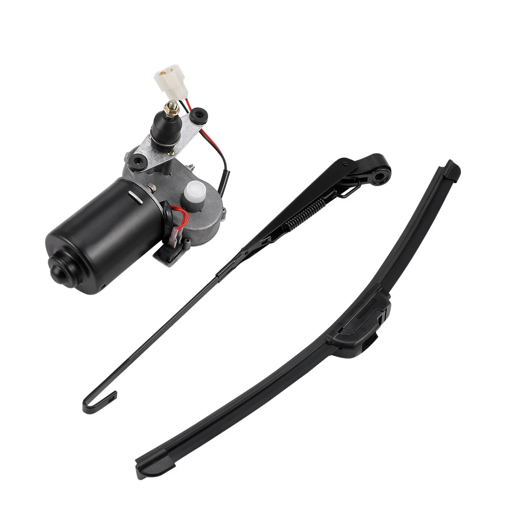 KEMIMOTO 12V UTV Windshield Wiper & Washer Pump Kit UTV Wiper Kit Nixie windshield wiper