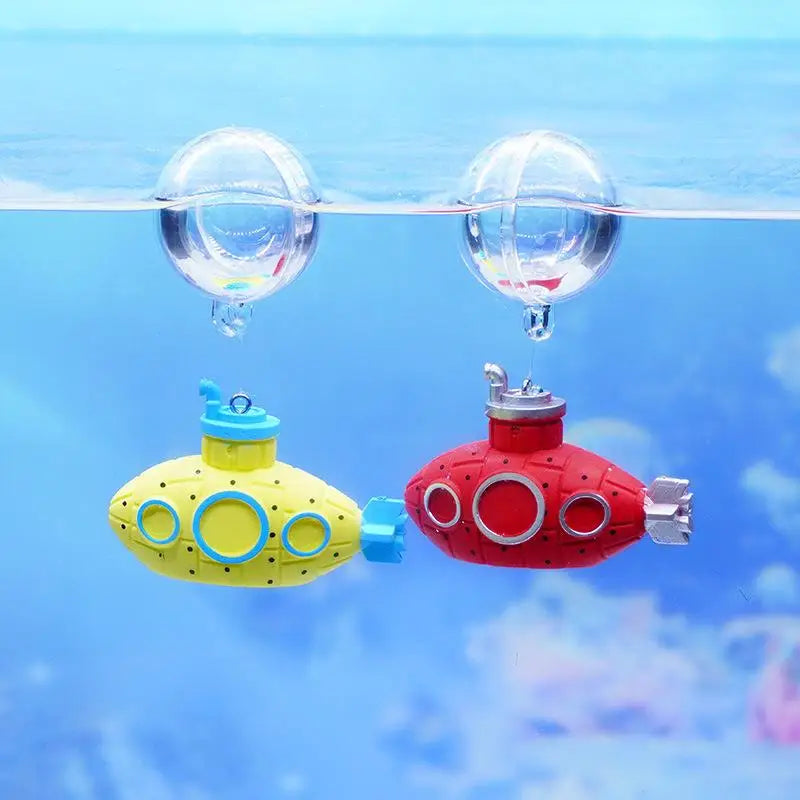 Floating Shark & Submarine Fish Tank Decorations – PVC Ornaments Aquarium Decoration Nixie