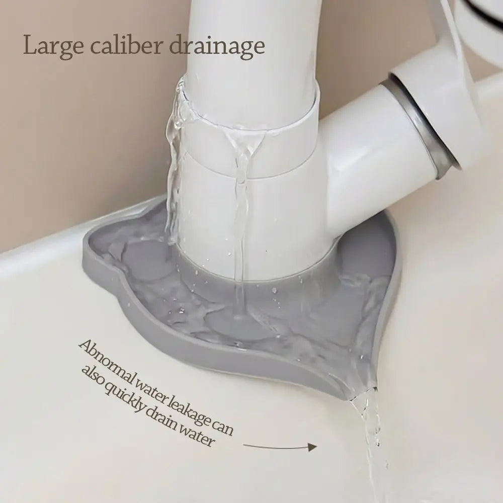 Cat-Shaped Silicone Drain Mat – Faucet Drip Tray for Sink Silicone Drain Mat Nixie