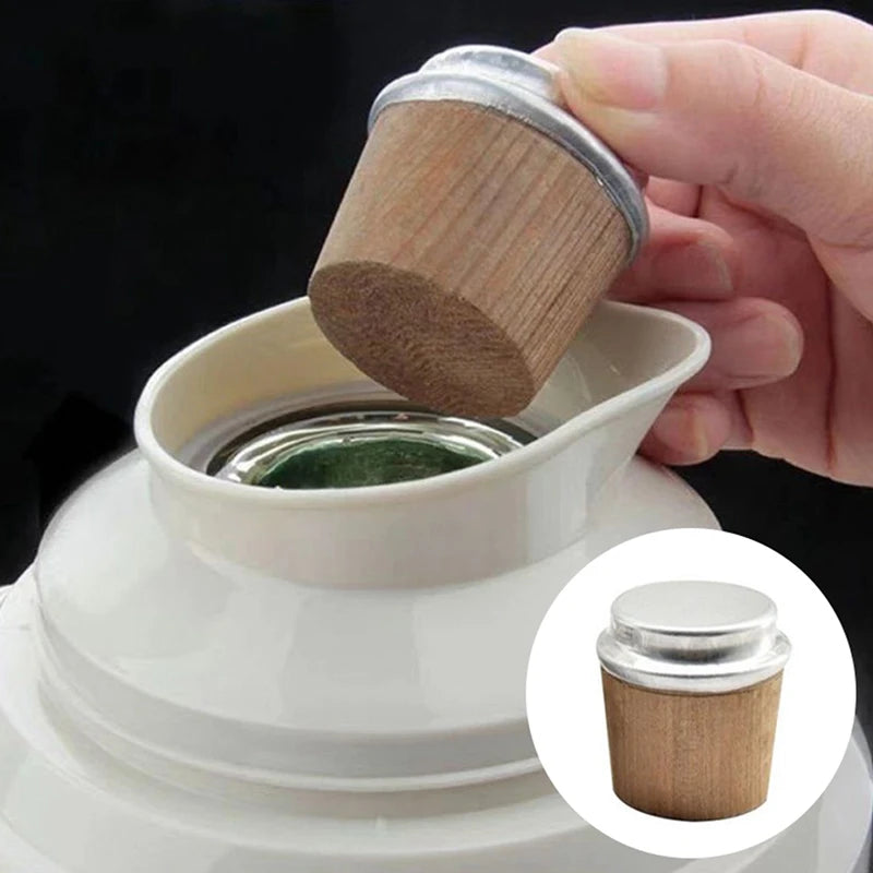 2Pcs Wooden Thermos Cork Stopper – Vacuum Flask Bottle Cap Bottle Stopper Nixie