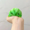 Cute Green Frog Plush Toy Soft Fluffy Plushie Pendant 1-2 Pcs Plush Toy Figurine Nixie Dark green