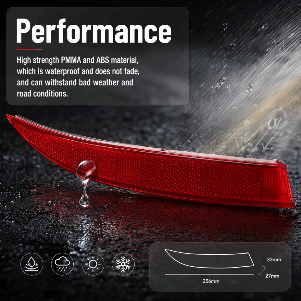 BMW X5 E70 LCI Red Rear Bumper Reflector 2011-2013 Bumper Reflector Nixie