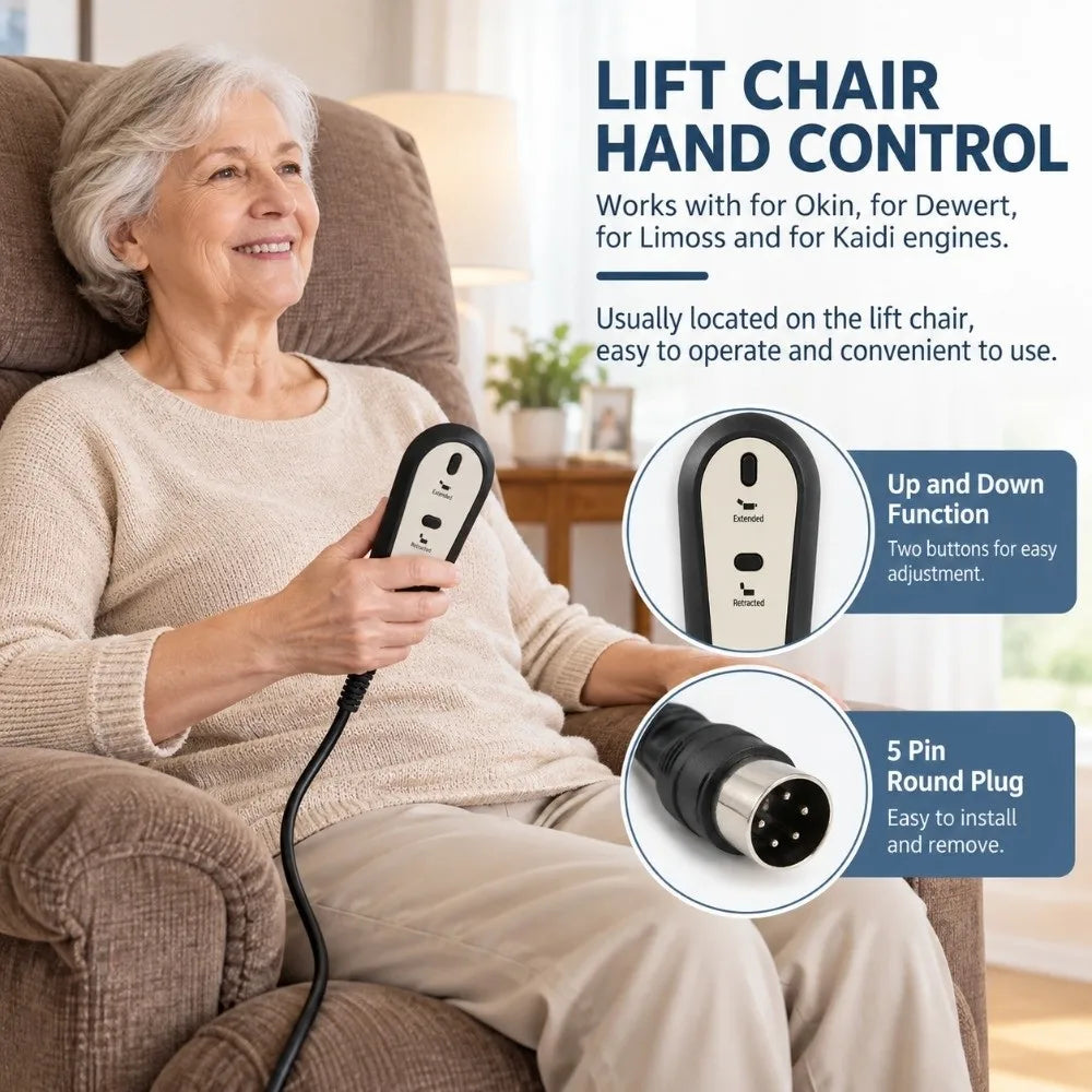 5-Pin Power Recliner Hand Controller Replacement Remote