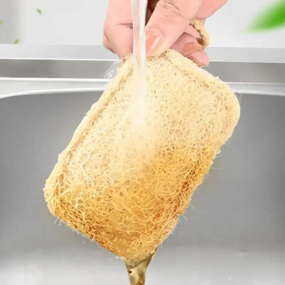 Natural Loofah Dishwashing Brush – Double-Sided, Quick Dry