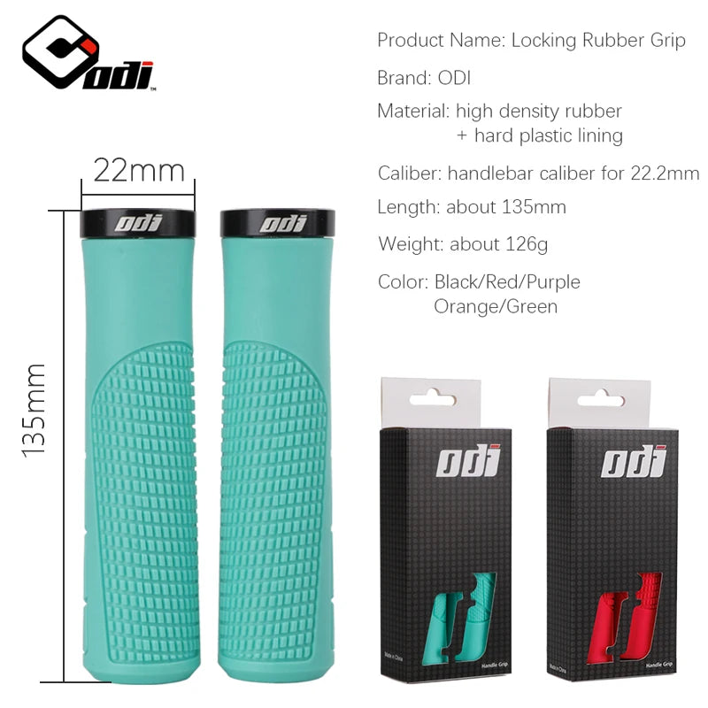 ODI MTB Handlebar Grips – Lockable Anti-Skid Rubber Bike Grips MTB Handlebar Grips Nixie