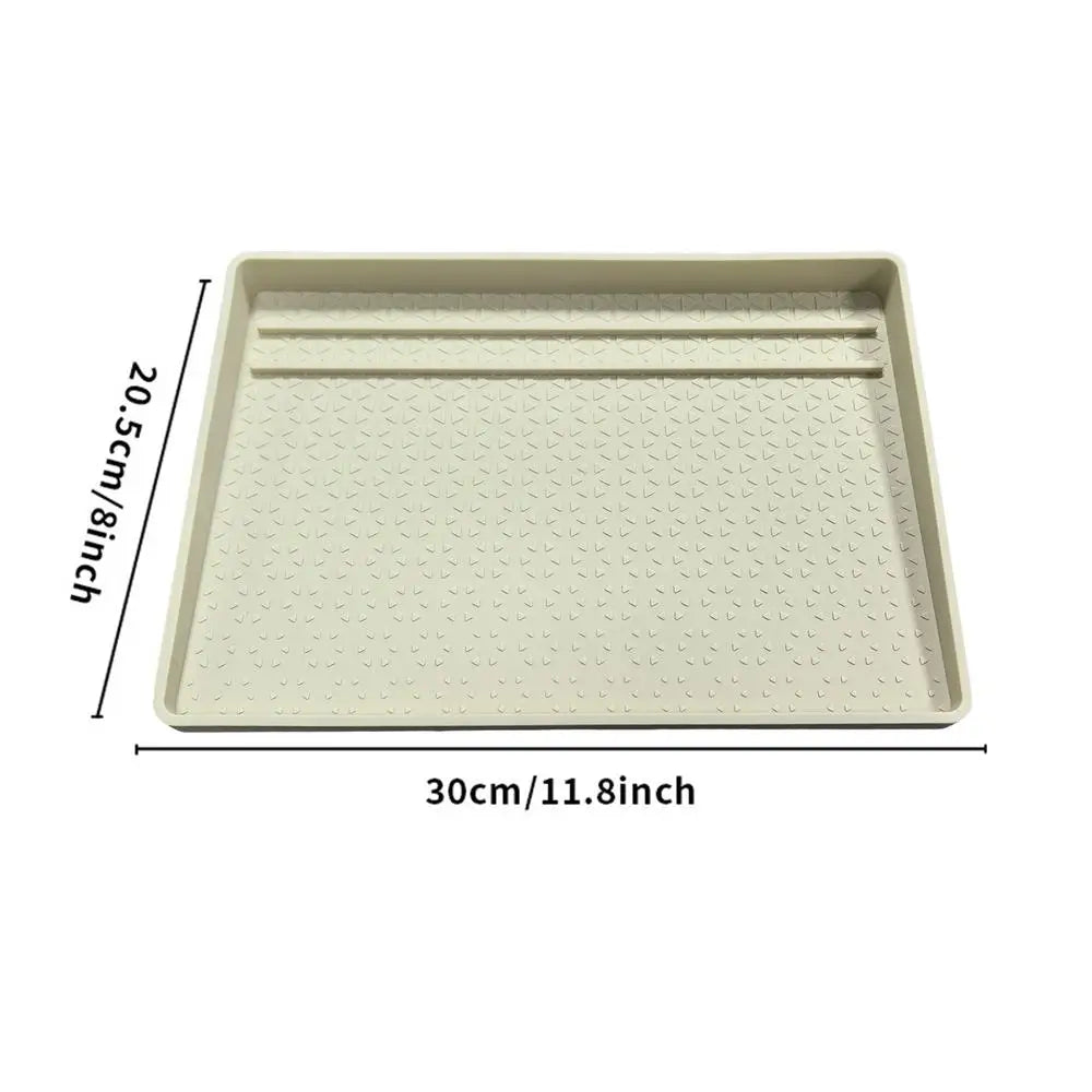 Silicone Crumb Catcher Tray – Non-Slip Toaster Mat & Storage Pad Silicone Kitchen Tray Nixie Apricoes