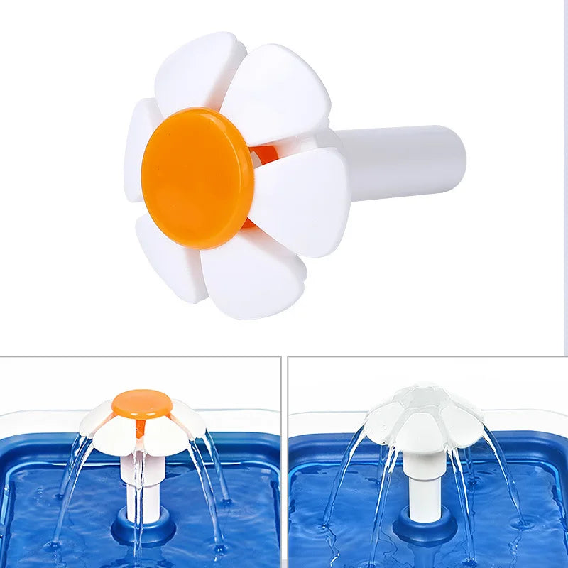 Flower Nozzle Replacement for Pet Water Fountain | Anti-Splash Pet Fountain Nozzle Nixie