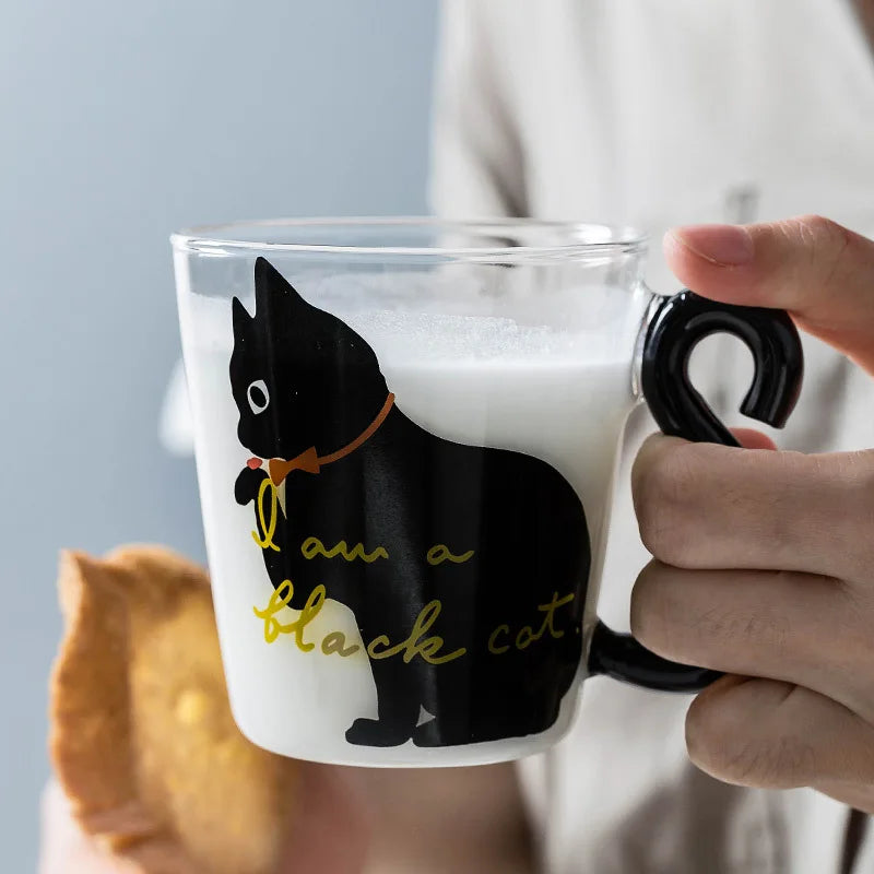 Cat Paw Heat-Resistant Glass Cup – Coffee, Tea & Milk Glass Drinkware Cup Nixie