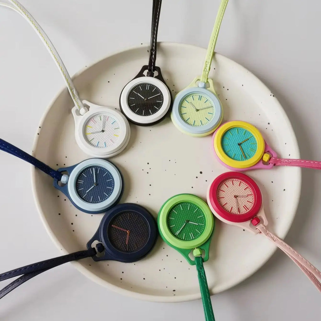 REBIRTH Round Hanging Quartz Watch Backpack Pendant Clock Pendant Quartz Watch Nixie