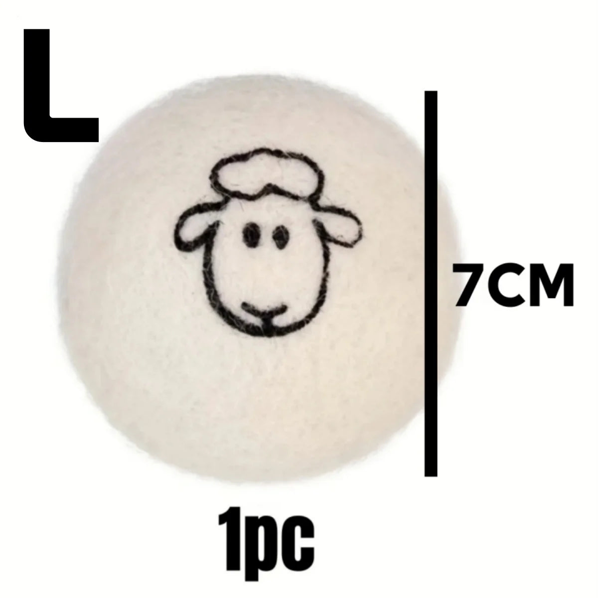 Reusable Wool Dryer Balls 3/6 Pack – Natural Fabric Softener