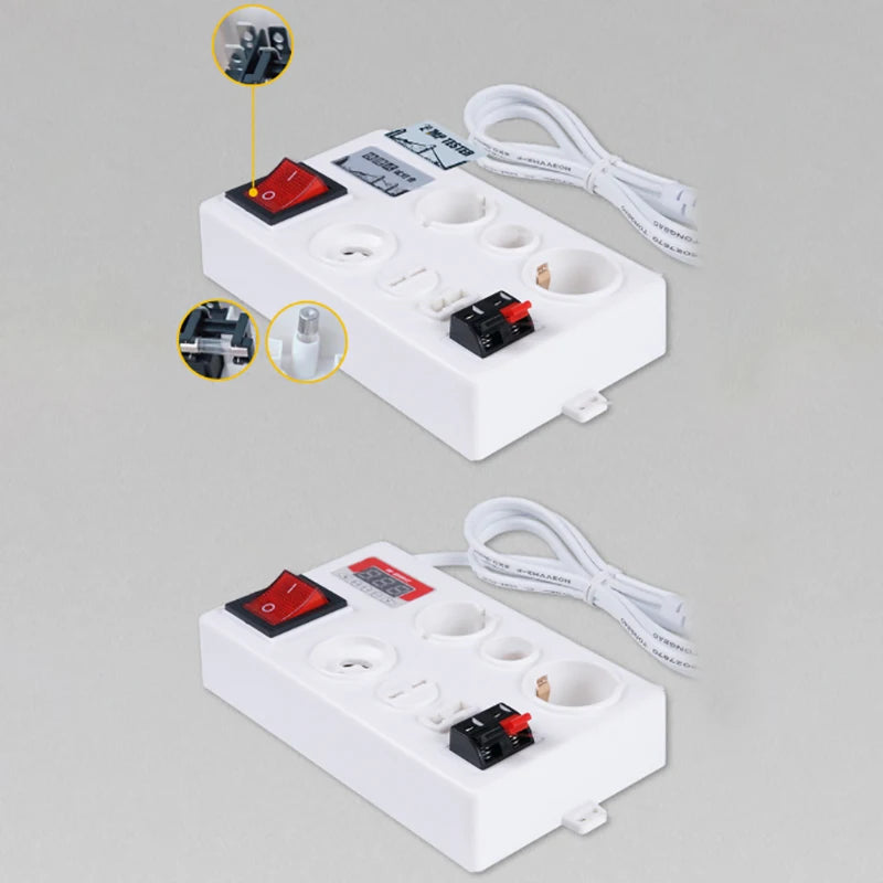 LED Light Bulb Tester E27 B22 E14 GU10 G4 G9 Multi-Interface LED Lamp Tester Nixie