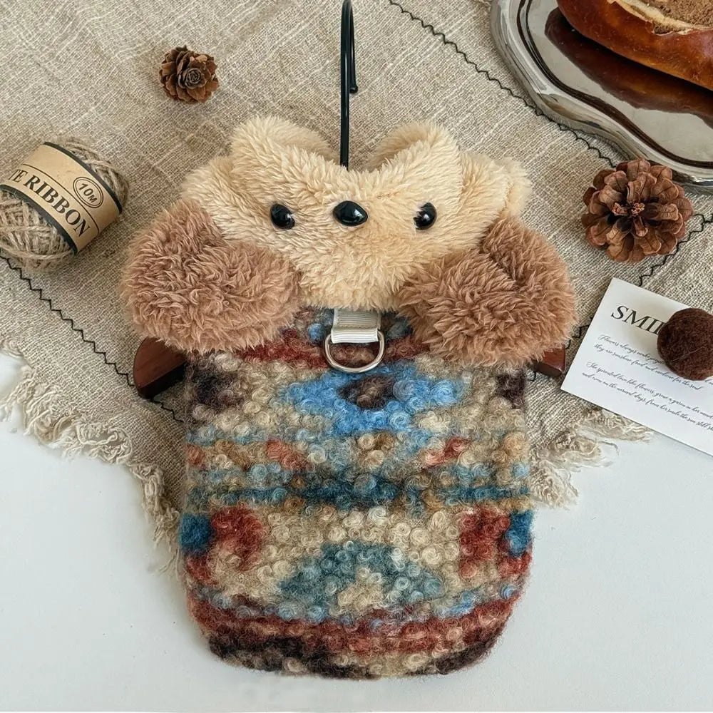 Cute Bear Winter Dog & Cat Coat – Warm Vest Jacket