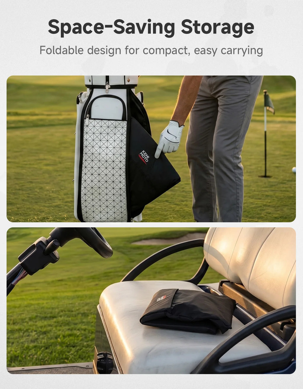 Universal Golf Bag Rain Cover w/ Hood – 210D Waterproof Golf Bag Rain Cover Nixie