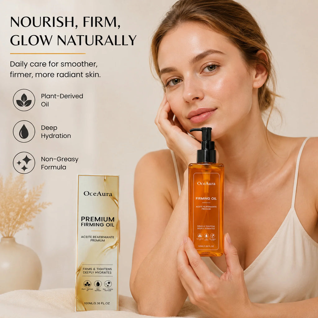 OceAura Firming Body Oil – Plant-Derived Deep Hydrating Serum Firming Body Oil Nixie