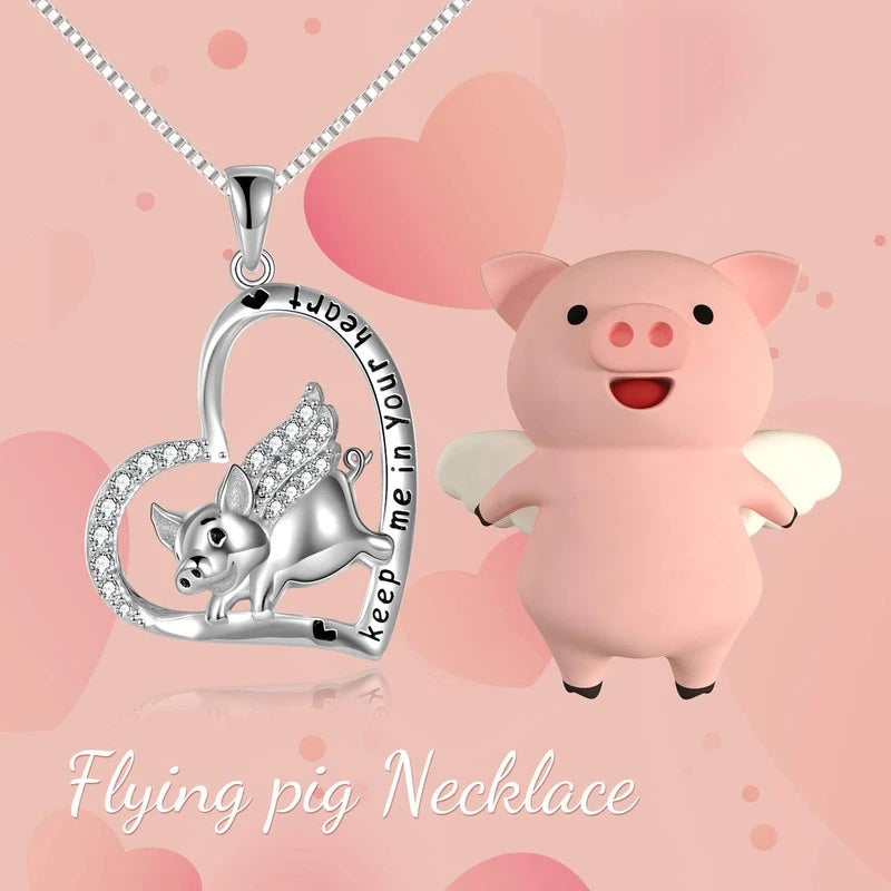 Glass Vintage Animal Pendant Necklace – Mood Tracker Women