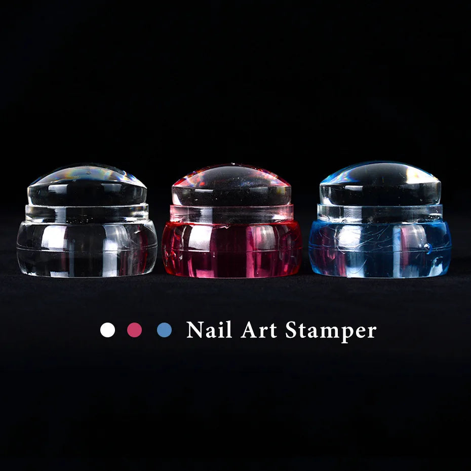 3-in-1 Nail Stamp Set – French Manicure Stamping Kit & Scraper Nail Stamping Kit Nixie