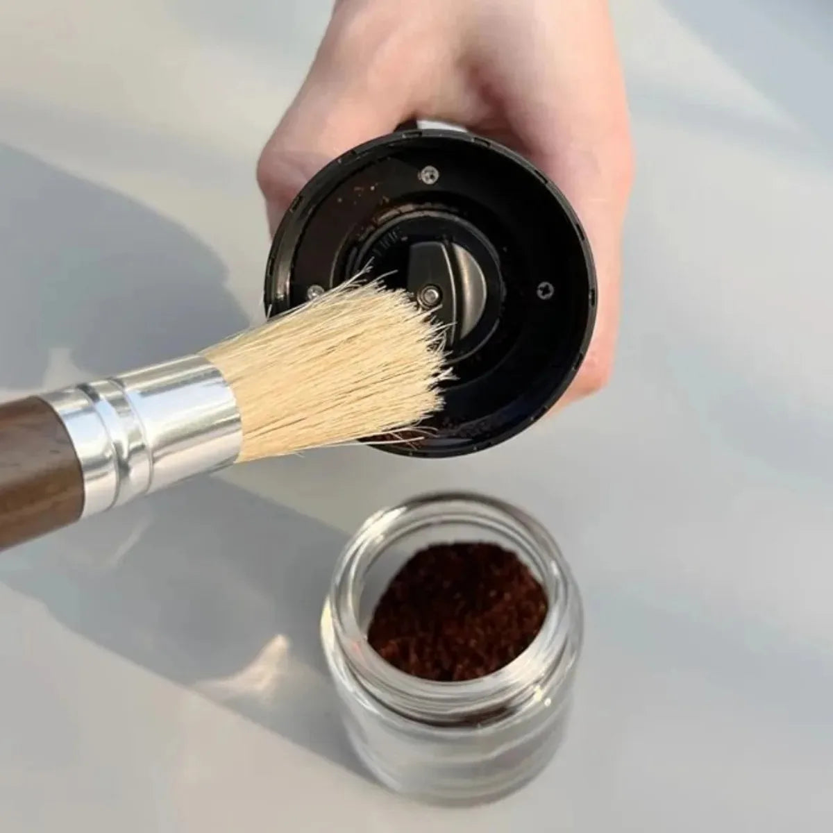 Espresso Cleaning Brush – Barista Tool for Group Head & Grinder Coffee Cleaning Brush Nixie